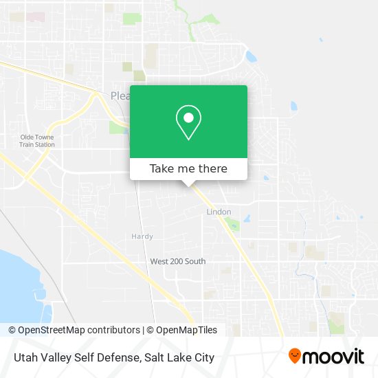Mapa de Utah Valley Self Defense