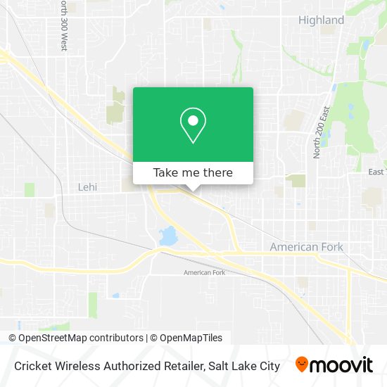 Mapa de Cricket Wireless Authorized Retailer