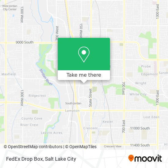 FedEx Drop Box map