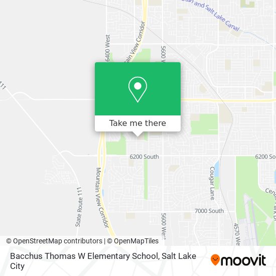 Mapa de Bacchus Thomas W Elementary School