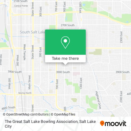 The Great Salt Lake Bowling Association map