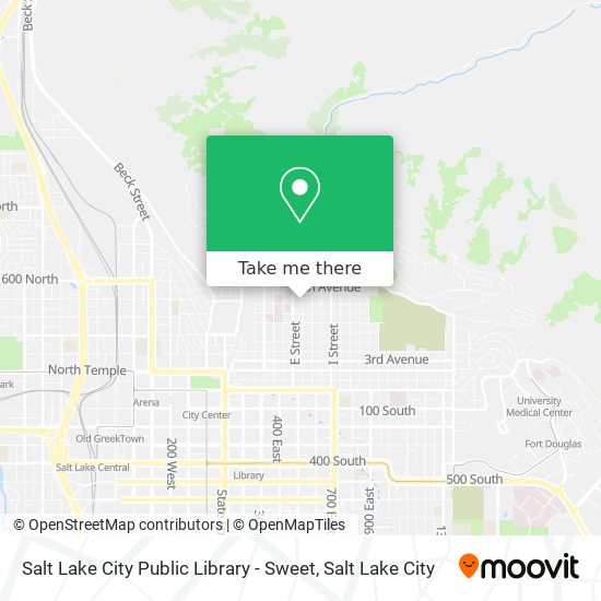 Salt Lake City Public Library - Sweet map