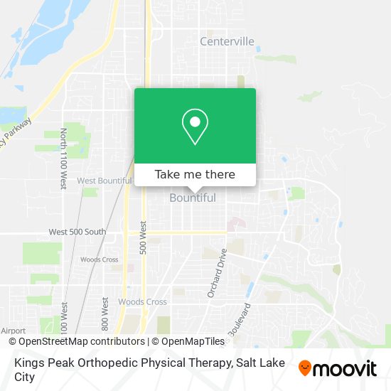 Kings Peak Orthopedic Physical Therapy map