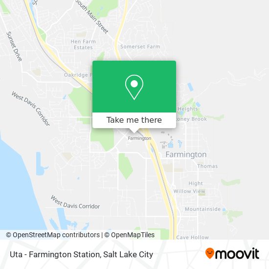 Mapa de Uta - Farmington Station