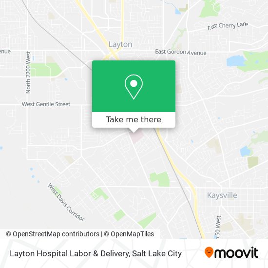 Mapa de Layton Hospital Labor & Delivery