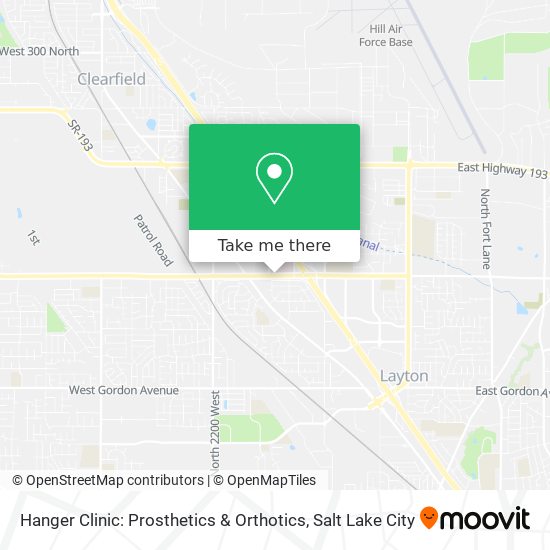 Hanger Clinic: Prosthetics & Orthotics map