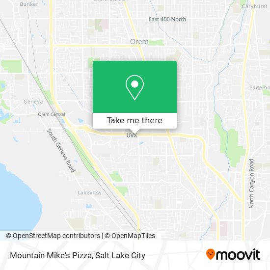 Mountain Mike's Pizza map