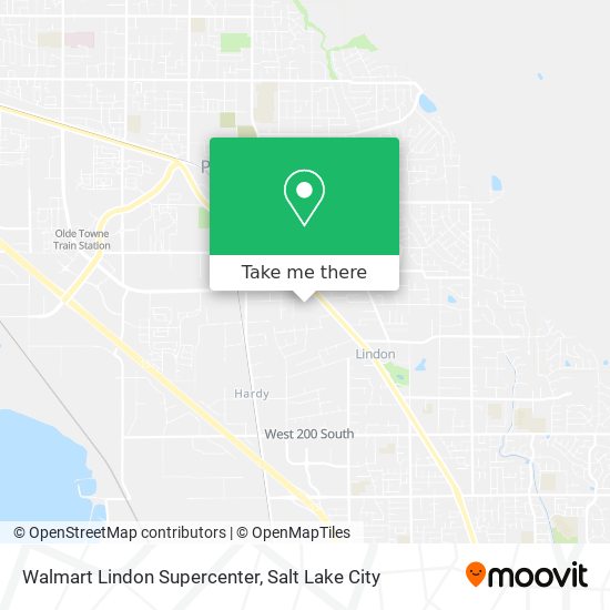 Walmart Lindon Supercenter map