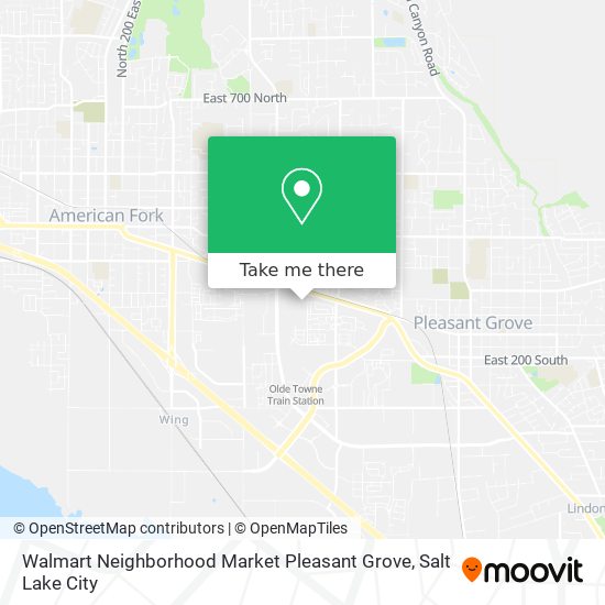 Walmart Neighborhood Market Pleasant Grove map
