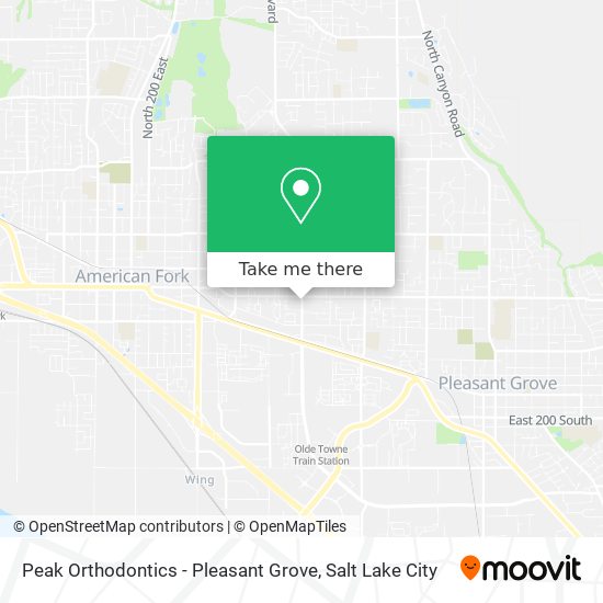 Peak Orthodontics - Pleasant Grove map