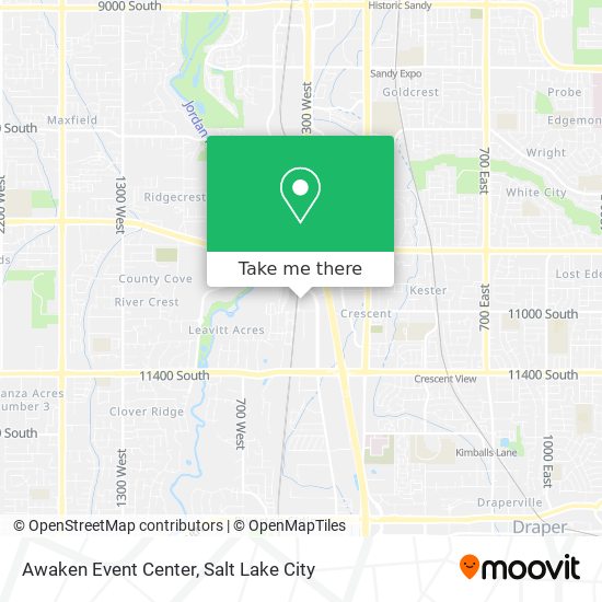 Awaken Event Center map