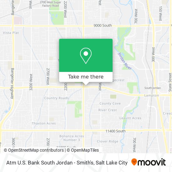 Atm U.S. Bank South Jordan - Smith's map