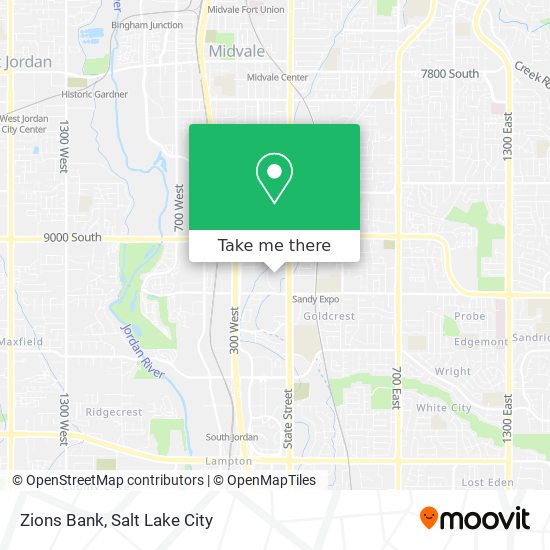 Mapa de Zions Bank