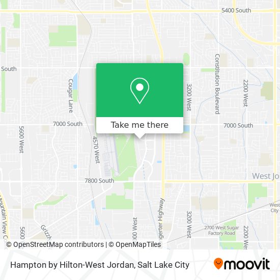 Mapa de Hampton by Hilton-West Jordan