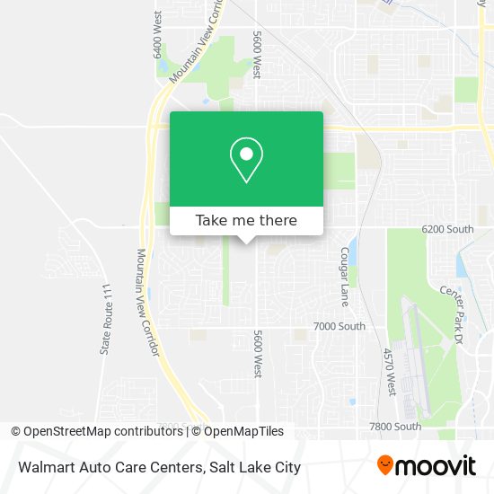 Walmart Auto Care Centers map