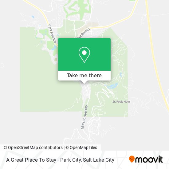 A Great Place To Stay - Park City map