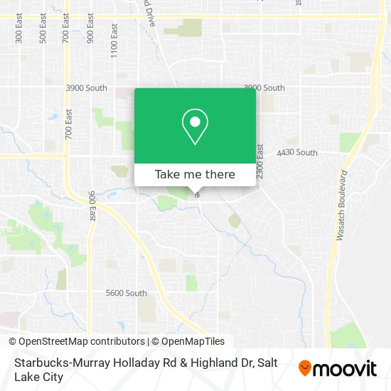 Mapa de Starbucks-Murray Holladay Rd & Highland Dr