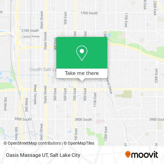 Oasis Massage UT map