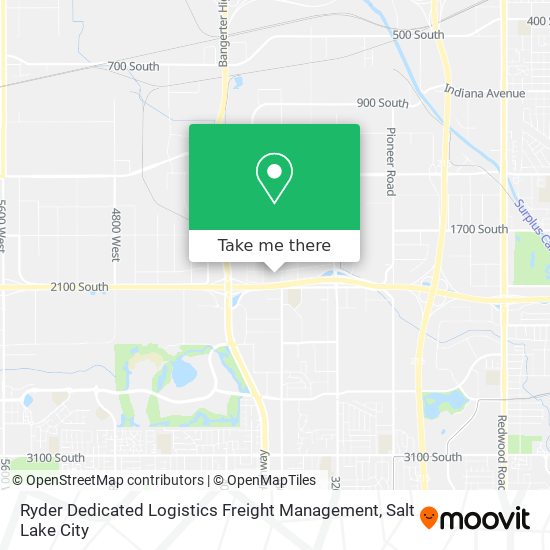 Mapa de Ryder Dedicated Logistics Freight Management