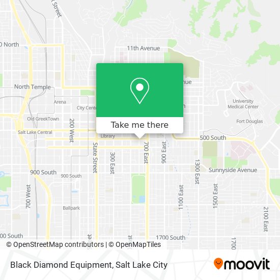 Mapa de Black Diamond Equipment