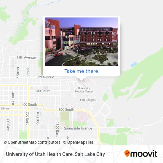 Mapa de University of Utah Health Care