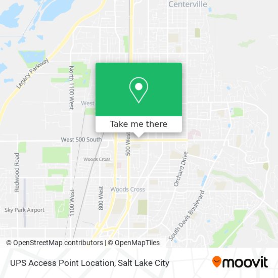 UPS Access Point Location map