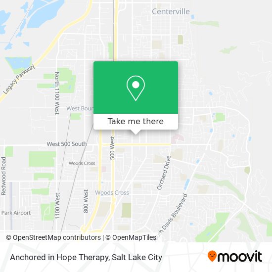 Anchored in Hope Therapy map