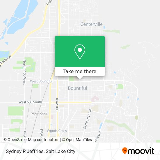 Sydney R Jeffries map