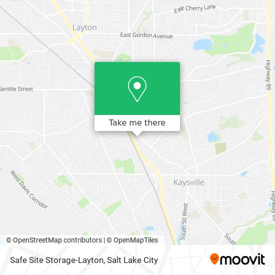 Safe Site Storage-Layton map