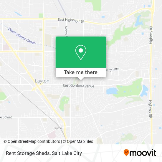 Rent Storage Sheds map