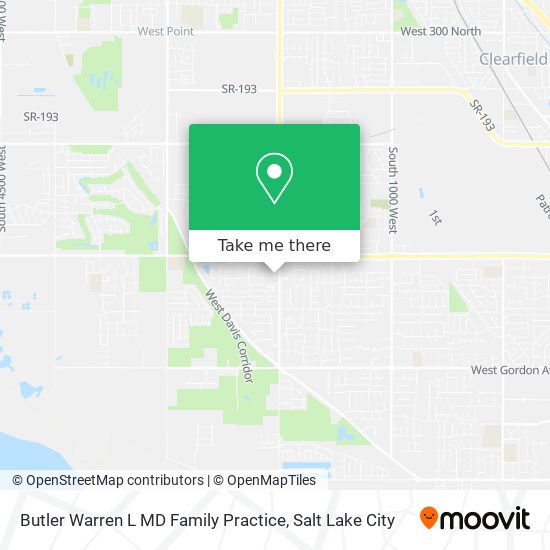 Mapa de Butler Warren L MD Family Practice