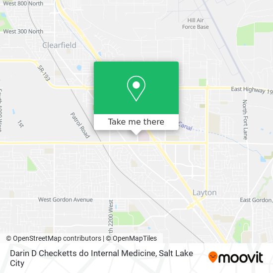 Darin D Checketts do Internal Medicine map