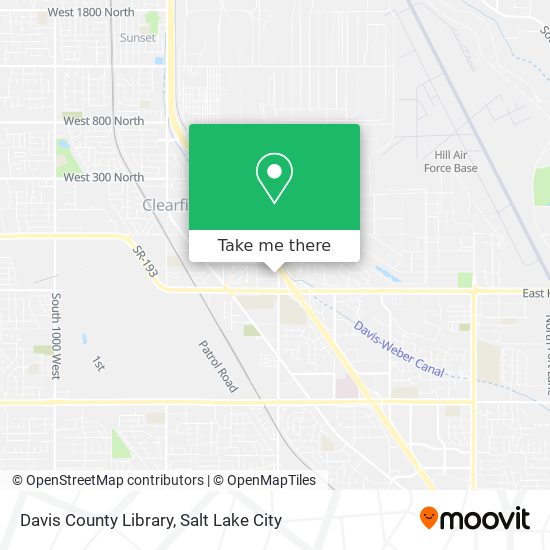 Davis County Library map