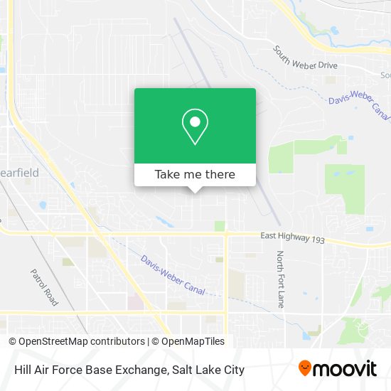 Hill Air Force Base Exchange map