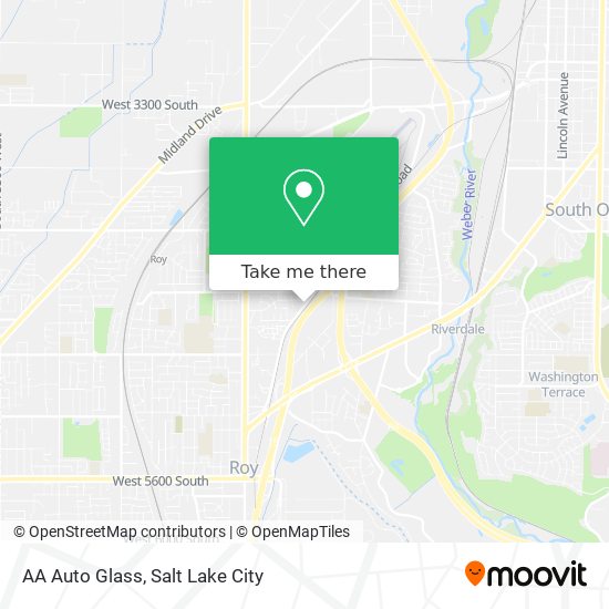 AA Auto Glass map