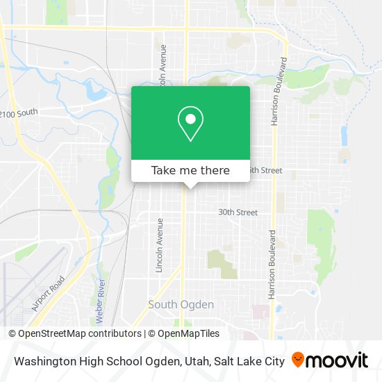 Washington High School Ogden, Utah map