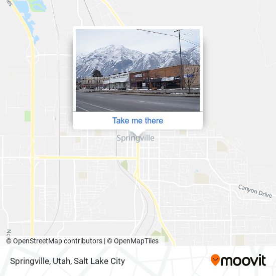 Springville, Utah map