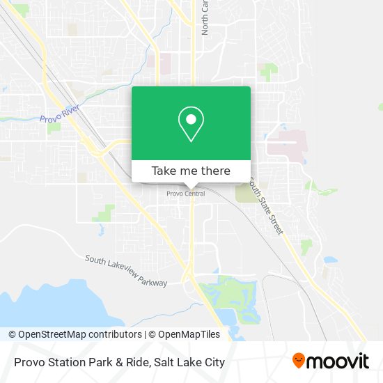 Provo Station Park & Ride map