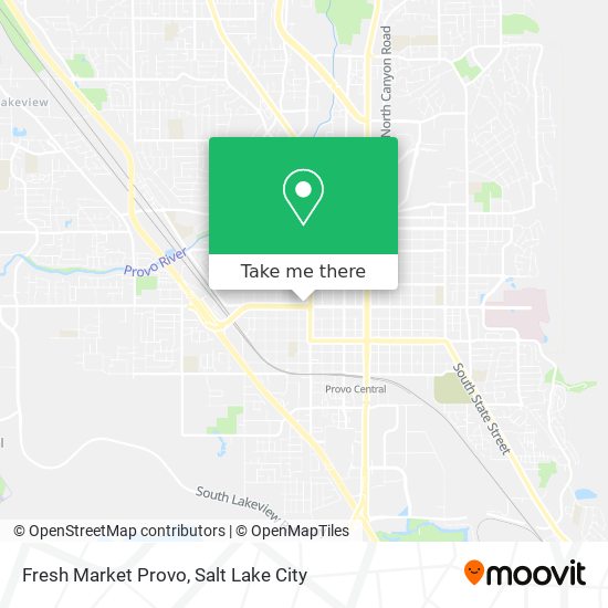 Fresh Market Provo map