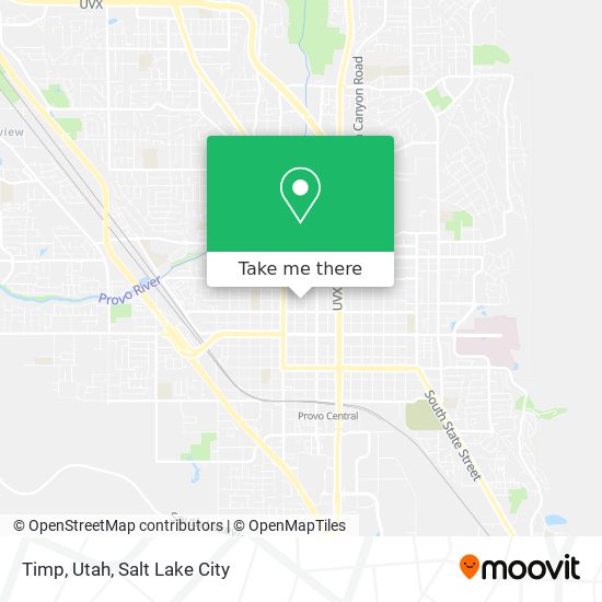 Timp, Utah map