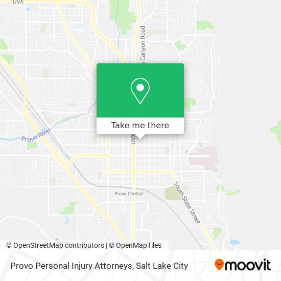 Provo Personal Injury Attorneys map