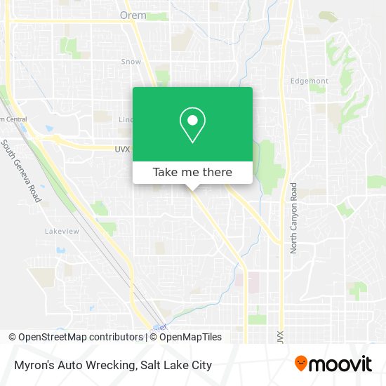 Myron's Auto Wrecking map