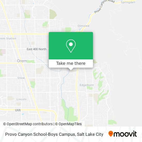 Provo Canyon School-Boys Campus map