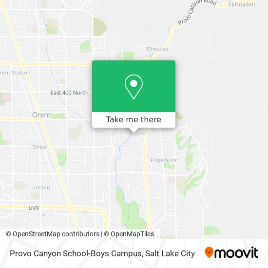 Provo Canyon School-Boys Campus map