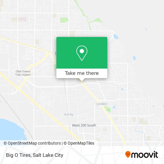 Big O Tires map