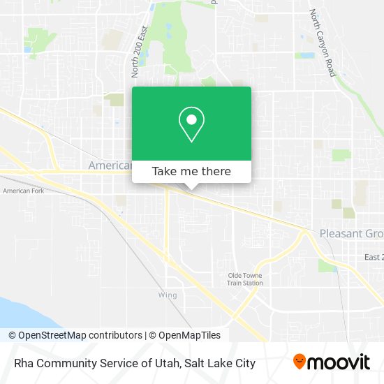 Rha Community Service of Utah map