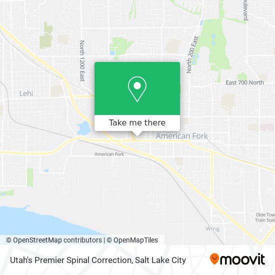 Mapa de Utah's Premier Spinal Correction