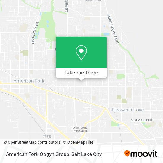 American Fork Obgyn Group map