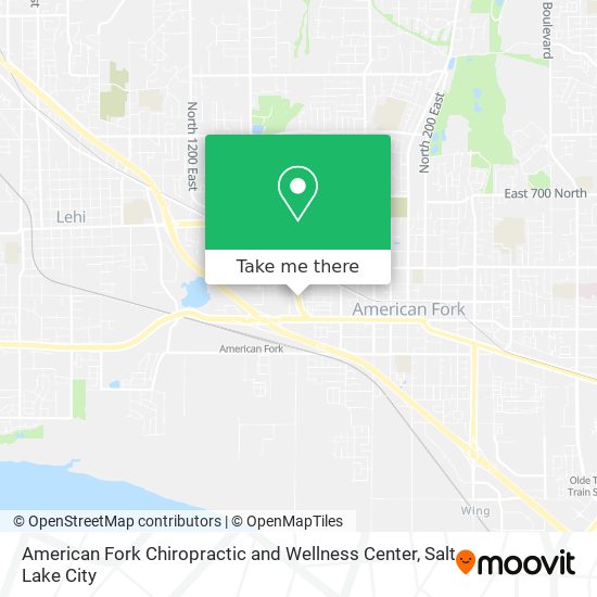American Fork Chiropractic and Wellness Center map