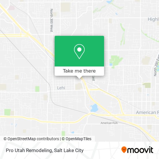 Pro Utah Remodeling map